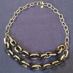 3 for💲25🌟 Banana Republic CHUNKY CHAIN necklace black & silver-tone